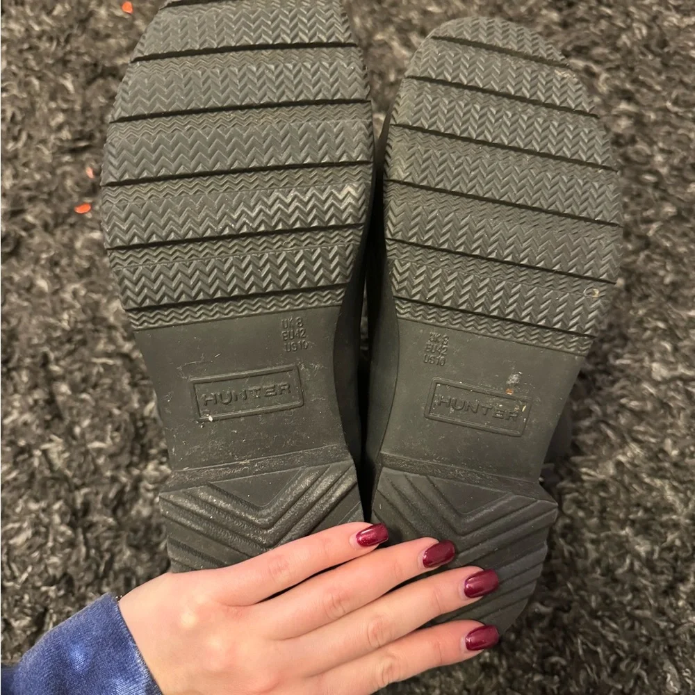 Hunter Black/ Blue Boots